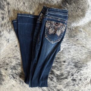 Embellished Blue Jeans